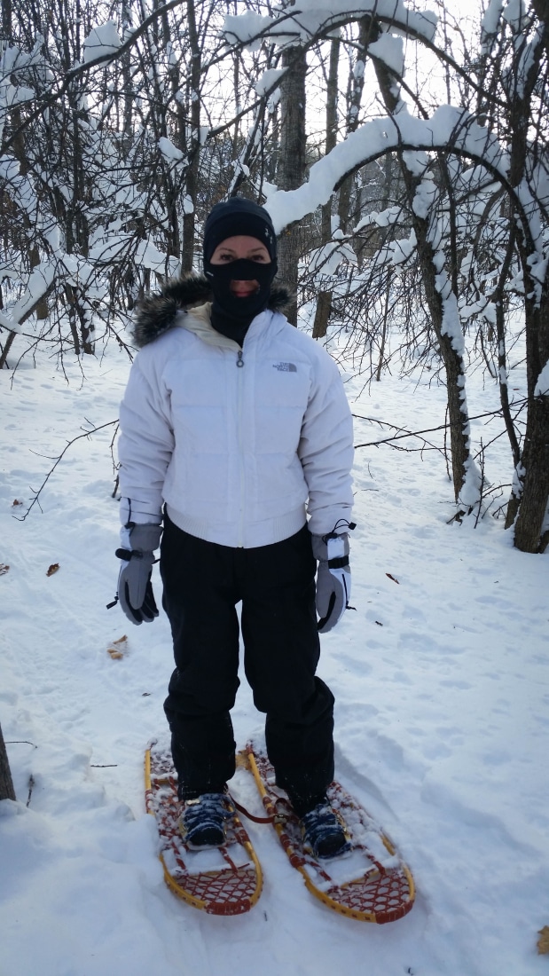 snowshoeing