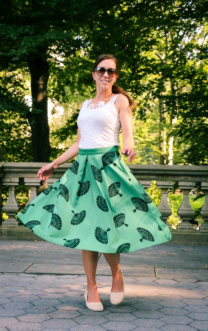 Tatyana Boutique fan skirt