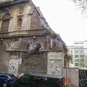 The back of the oldest church in Rome.