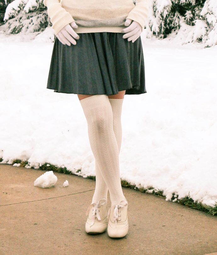 ModCloth skirt & socks