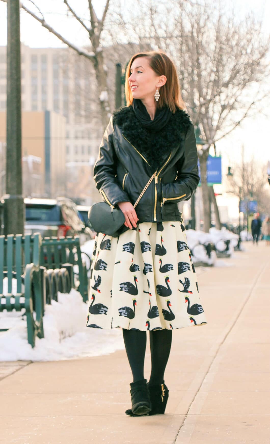 Shein swan skirt