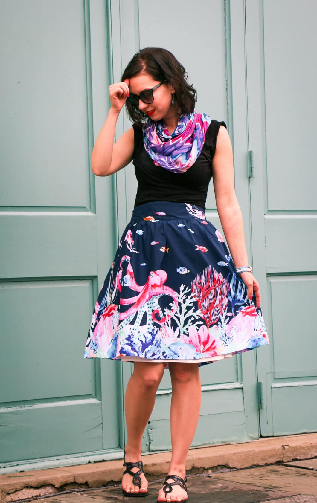 ModCloth Marine bio skirt