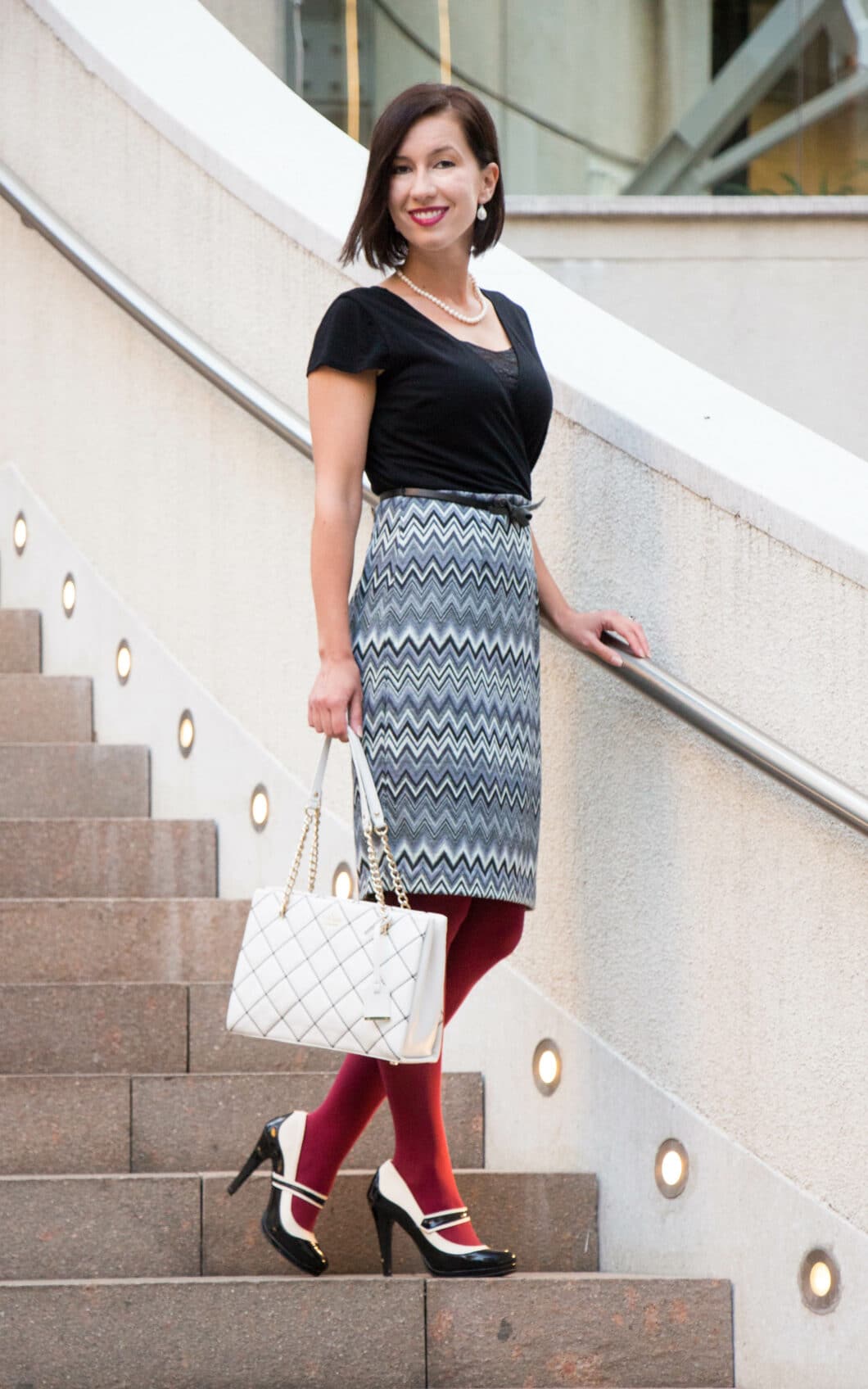 MODCLOTH DRESS - KATE SPADE BAG