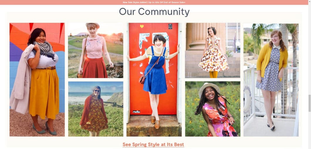 modcloth spring ad