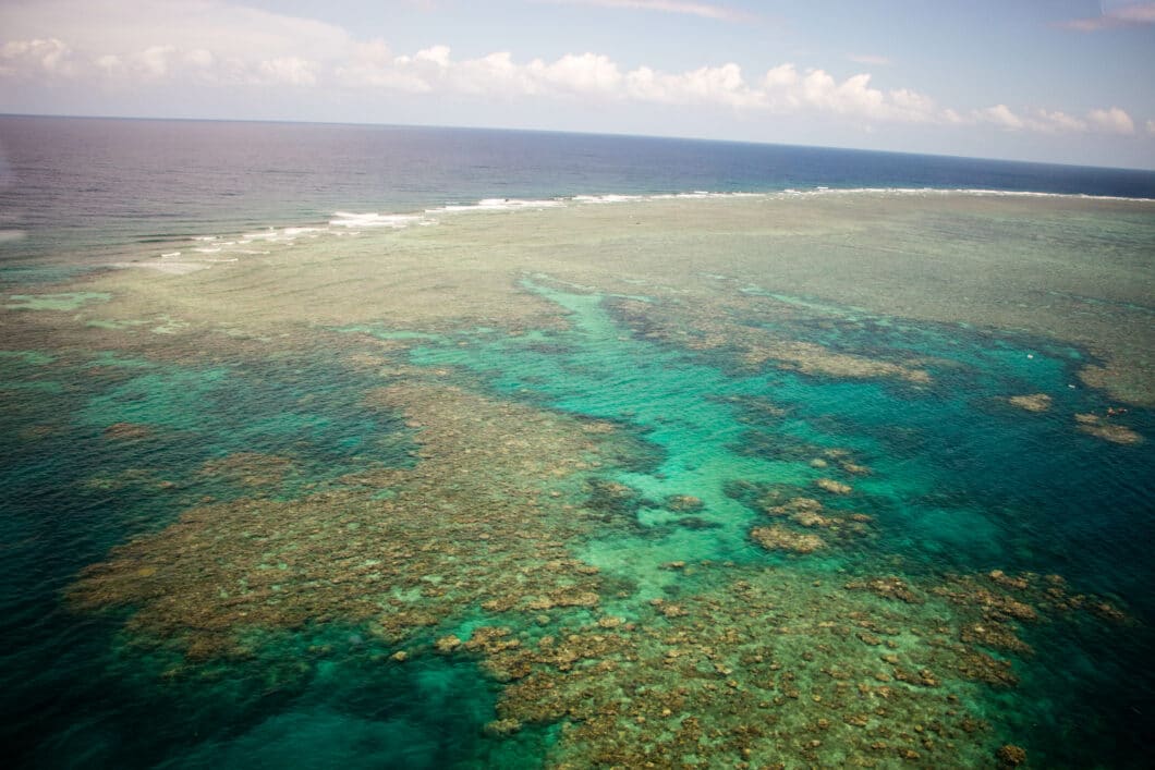 The Great Barrier Reef from above