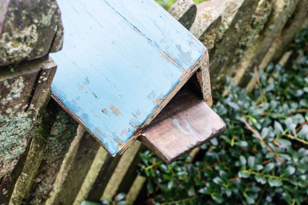 Each mailbox outside the Hobbit homes has a mailbox that indicates the homeowners profession!