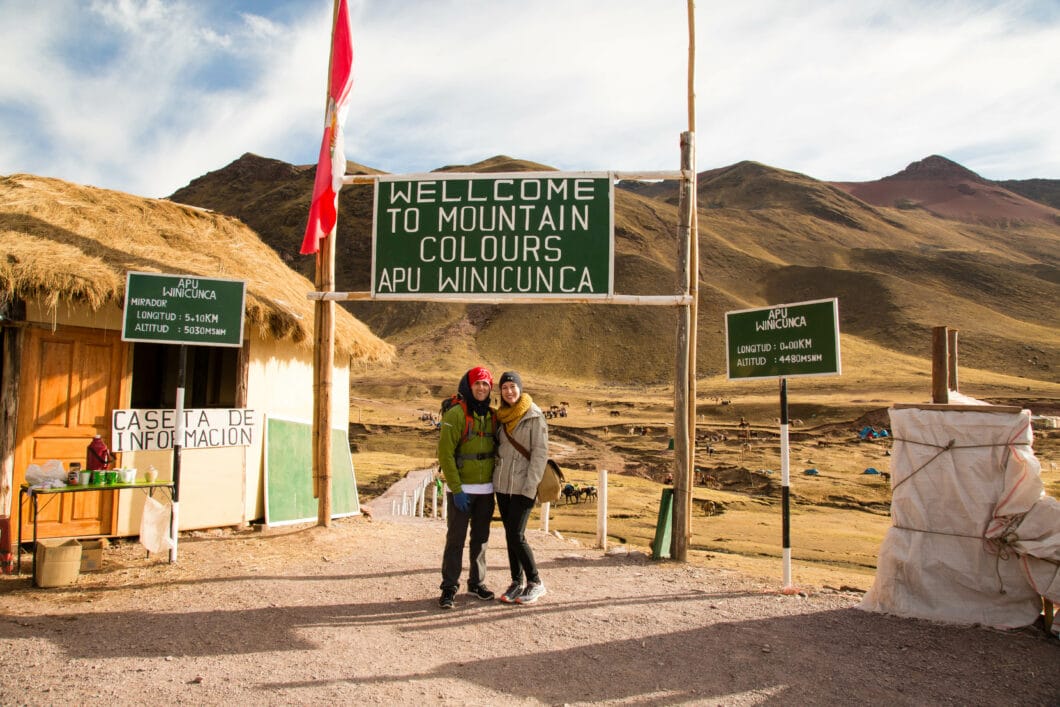 Rainbow mountain entrance