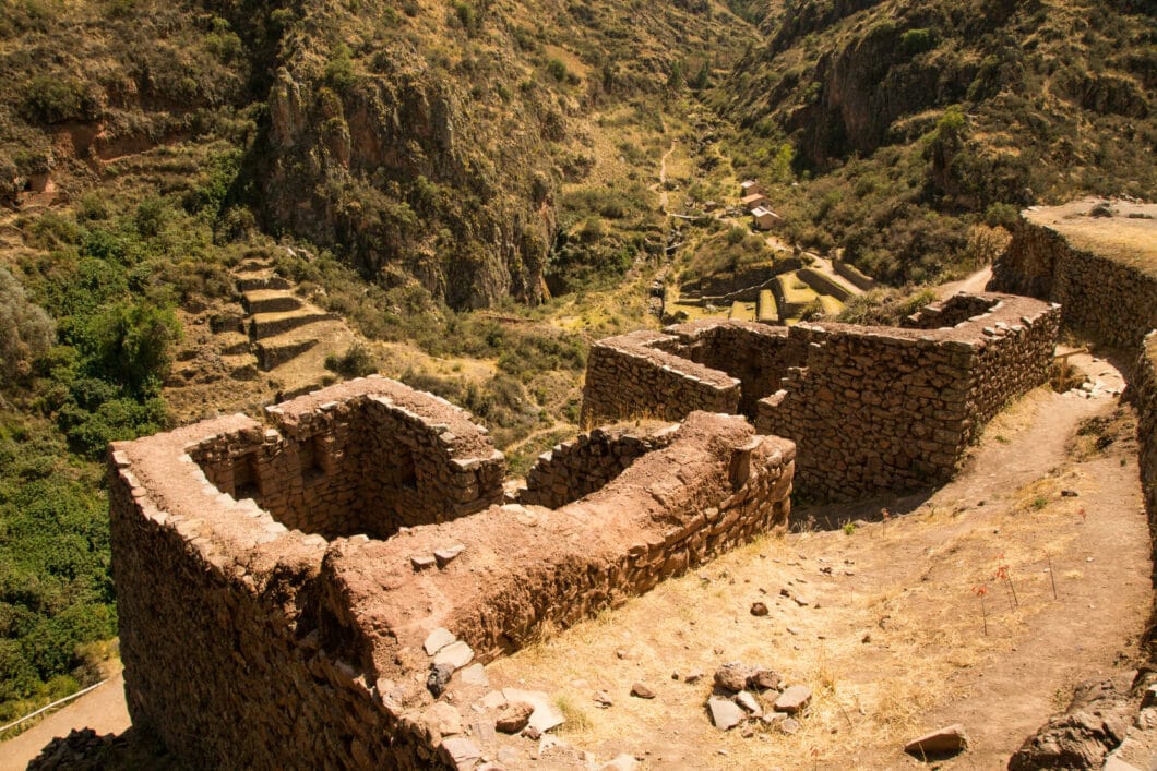 A view of Pisac, a Peruvian town in the Sacred Valley of the Incas.