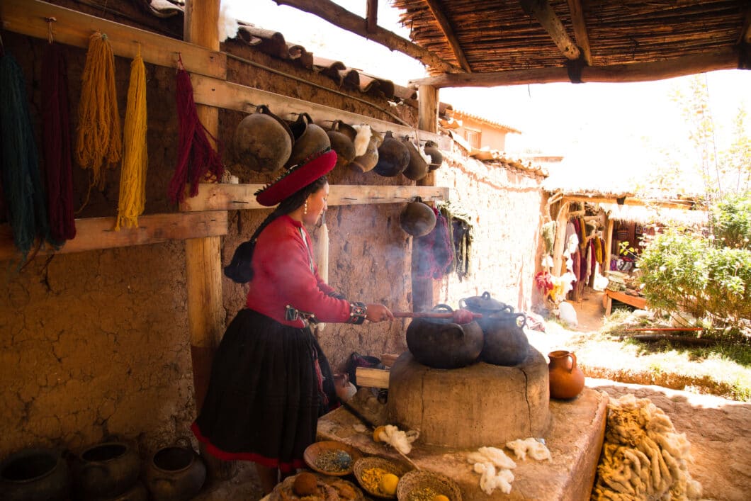 Alpaca wool making process