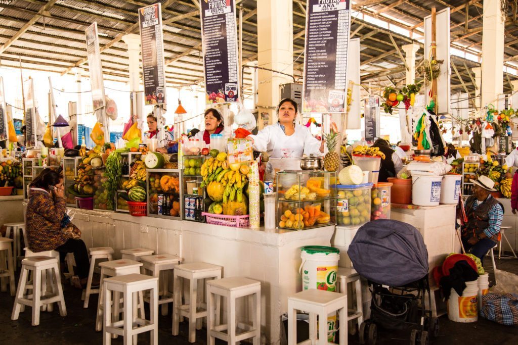 San Pedro Market Juice Stalls