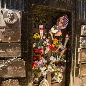 Where Eva Peron is buried.