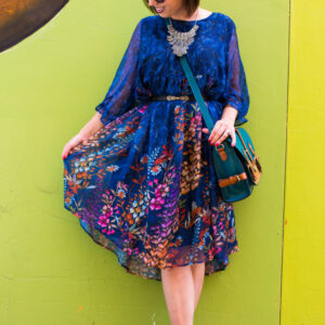 EvaTrends floral smock dress