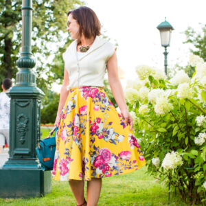 How to Style a Floral Midi Skirt - 7 Outfit Ideas for Summer & Fall