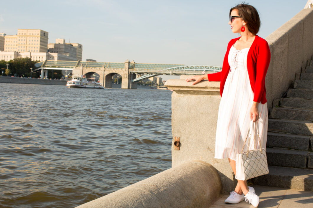 Unique Vintage "Catch of the Day" Dress