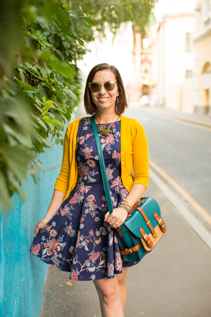 florals and cardigans