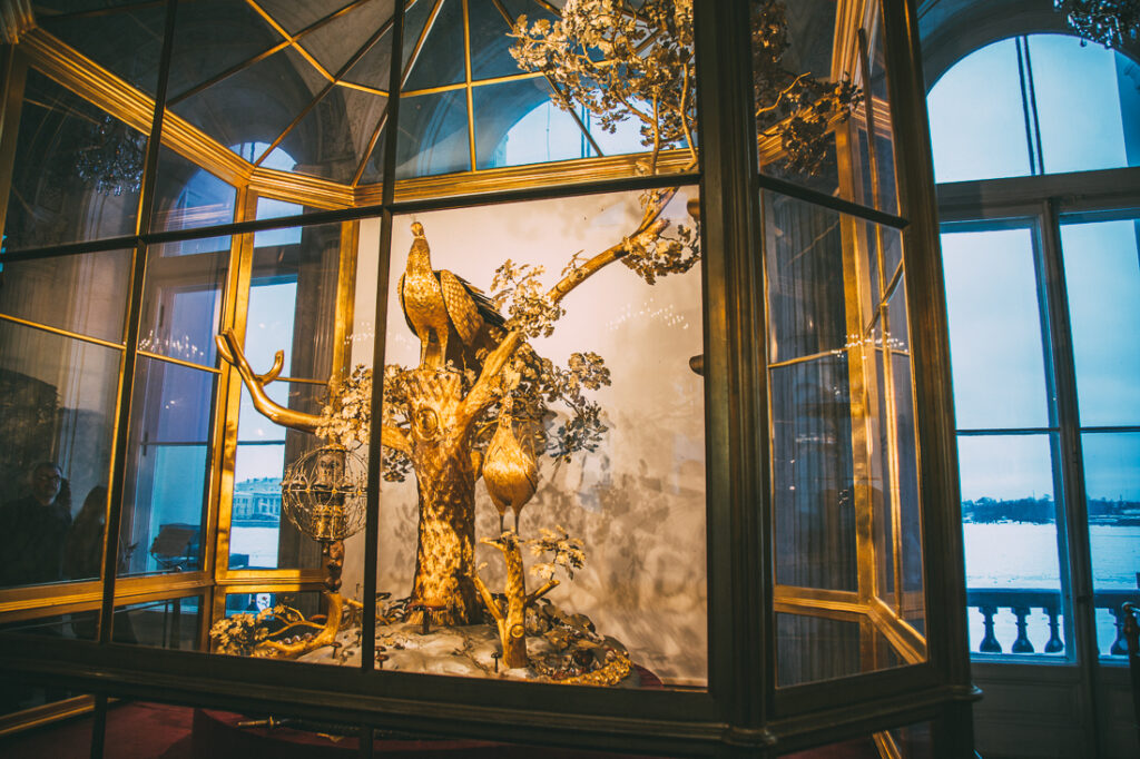 The famous Peacock Clock! Touring the Hermitage Museum in St. Petersburg - one of the many incredible things to do in St. Petersburg!