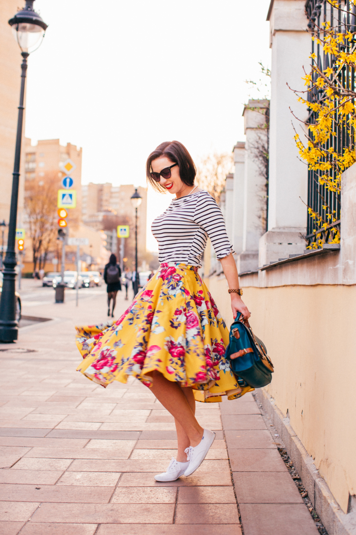 Pattern & Print Mixing - How to Wear Stripes & Florals Together