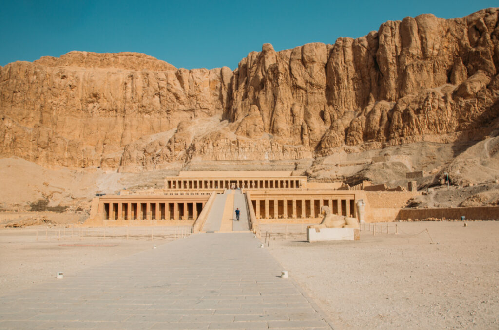 Outside view of Temple of Hatshepsut, Egypt