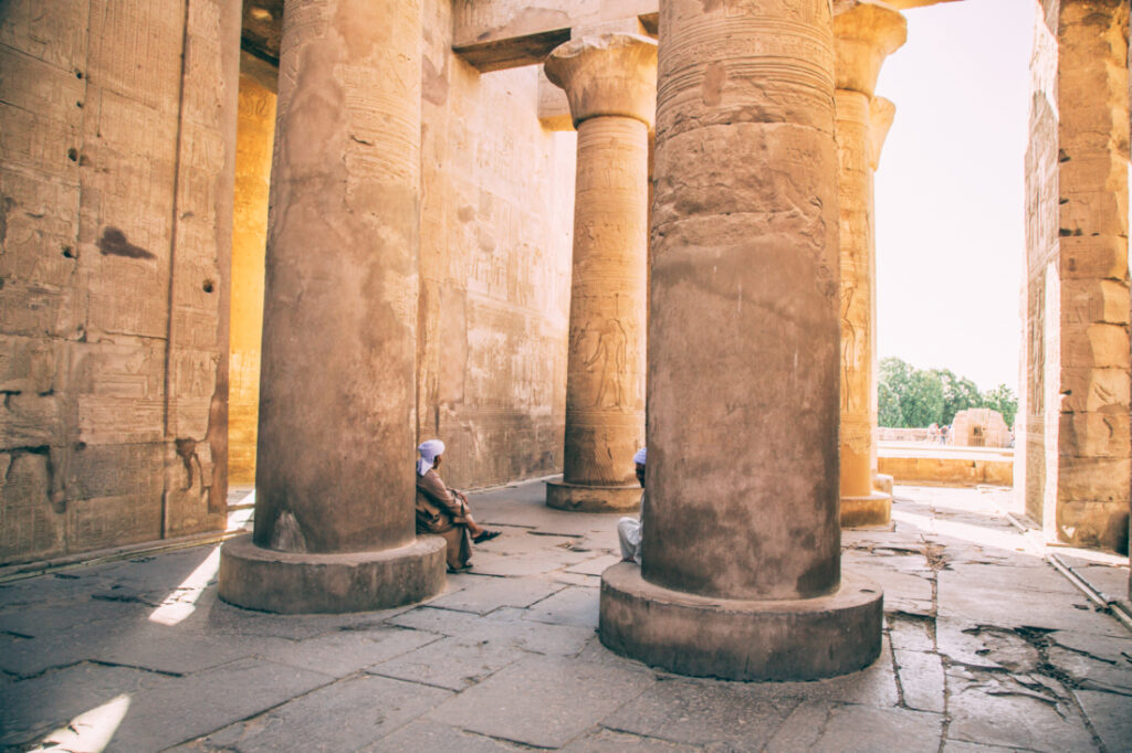 Columns in Kom Ombo