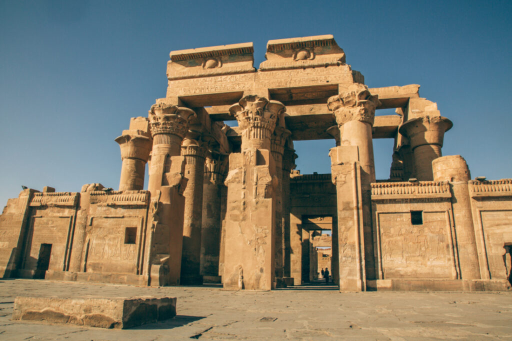 The entrance to the temple in Kom Ombo