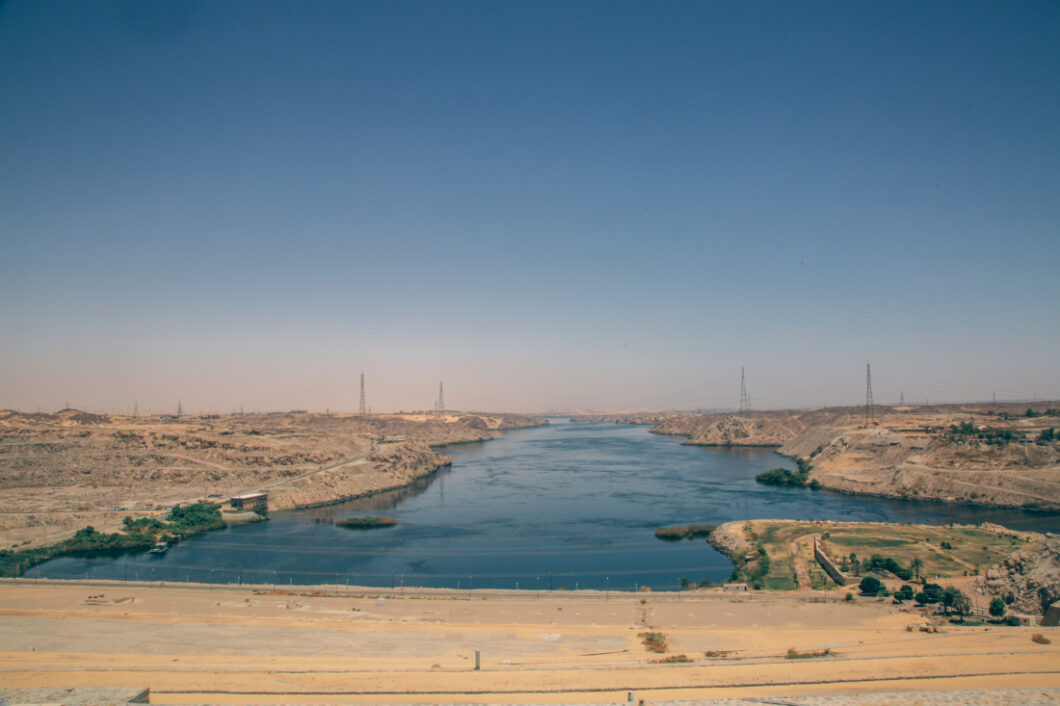 The Aswan High Dam, Egypt.