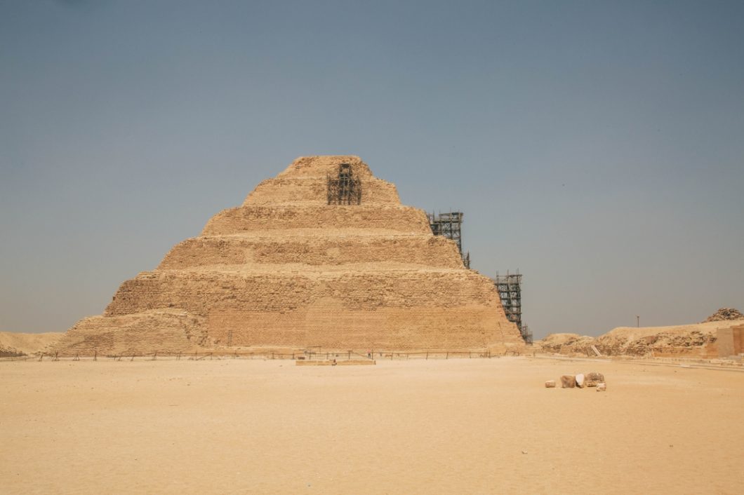 Step Pyramid of Djoser in the Saqqara necropolis, Egypt, northwest of the ruins of Memphis.