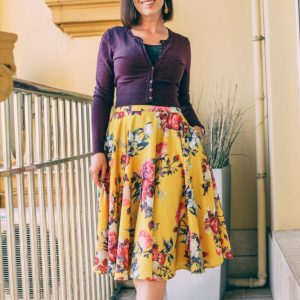 How to Style a Floral Midi Skirt - 7 Outfit Ideas for Summer & Fall