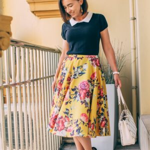 How to Style a Floral Midi Skirt – 7 Outfit Ideas for Summer & Fall