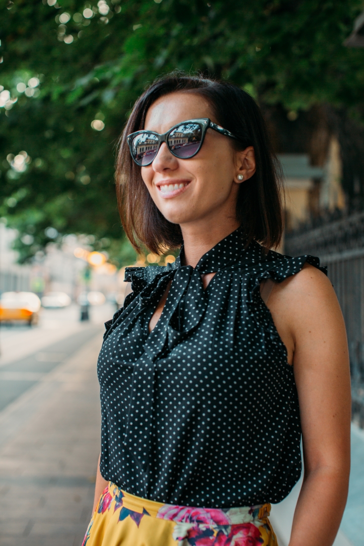 Polka dot top