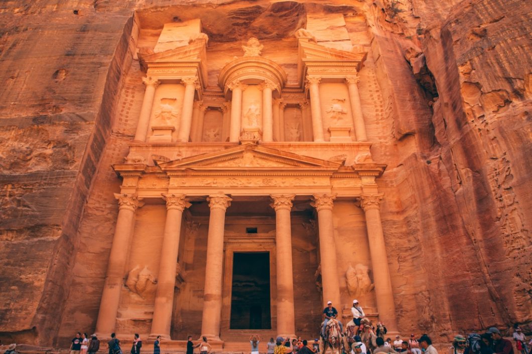 The treasury in Petra, Jordan.