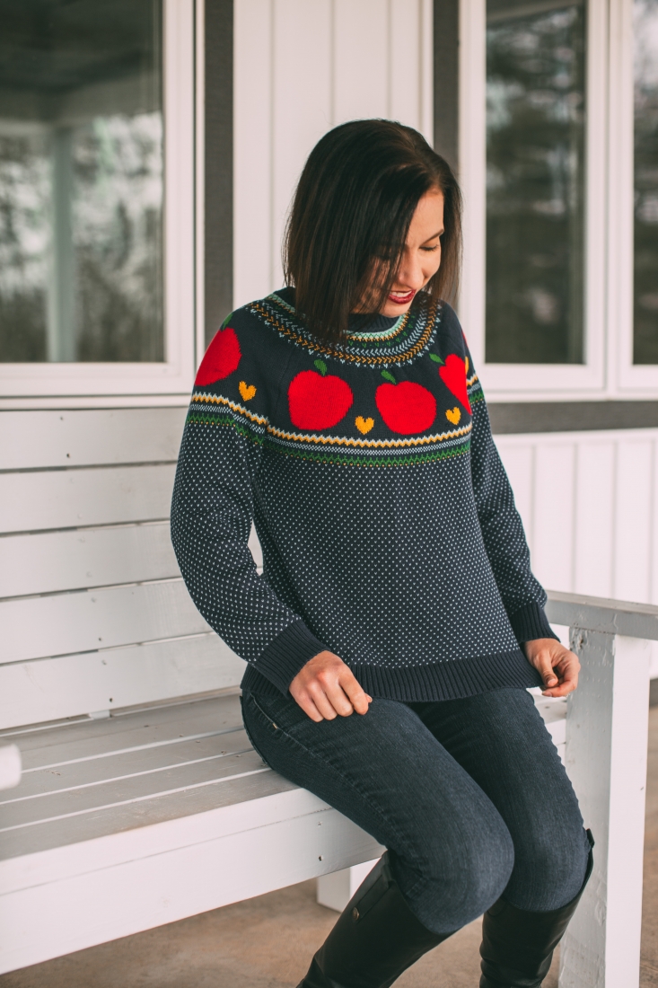 Apple sweater ModCloth