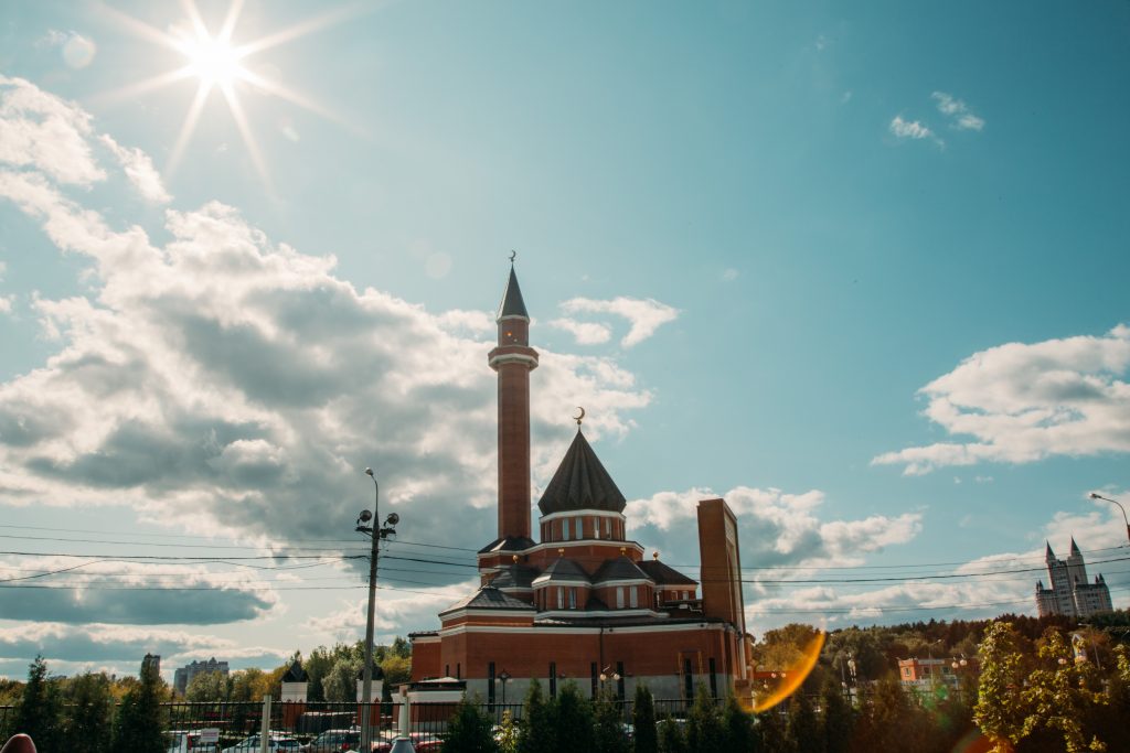 memorial mosque at victory park in moscow