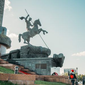 Victory Memorial inside Victory Park in Moscow.