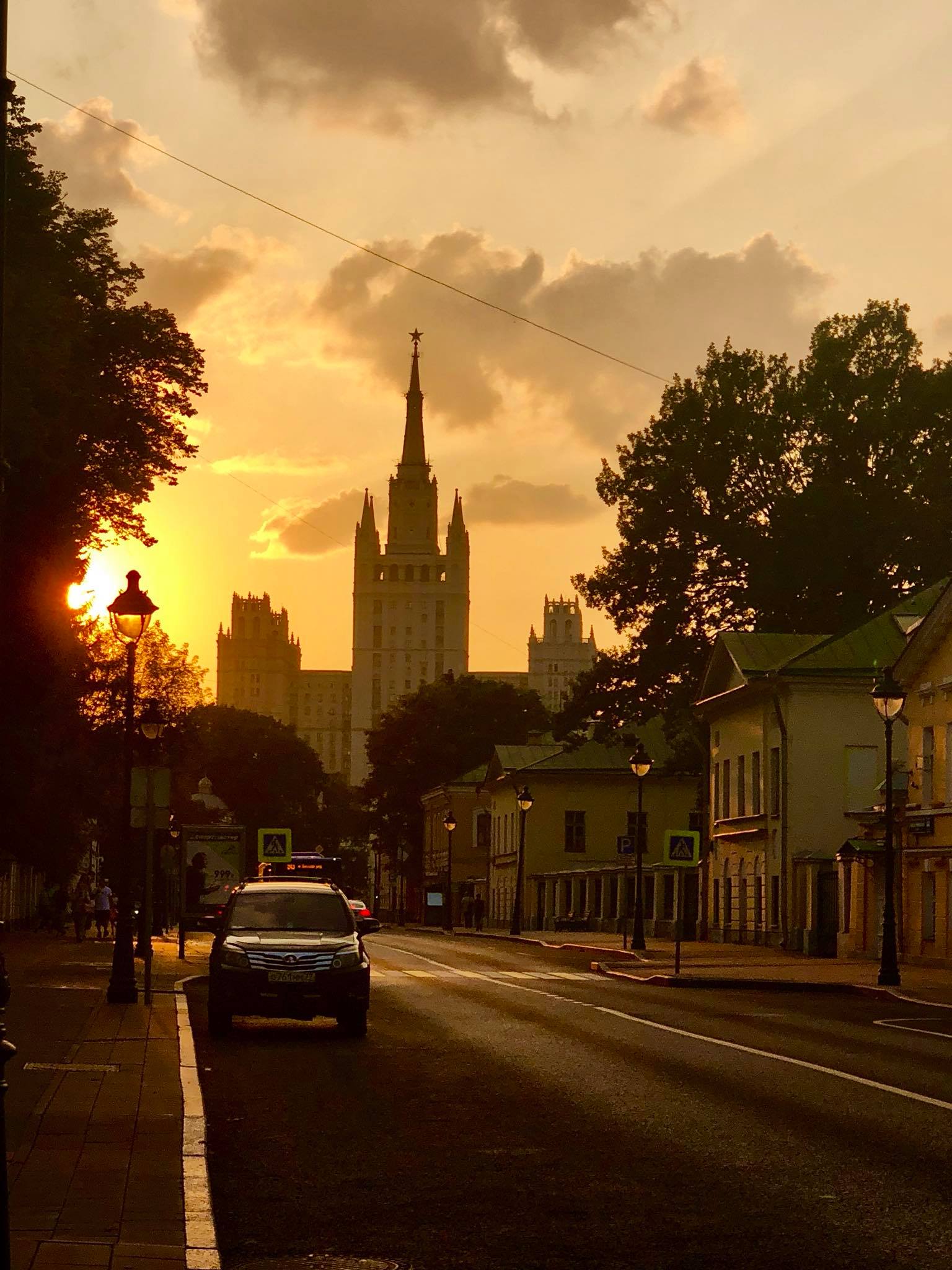 One of the Seven Sisters skyscrapers in moscow russia