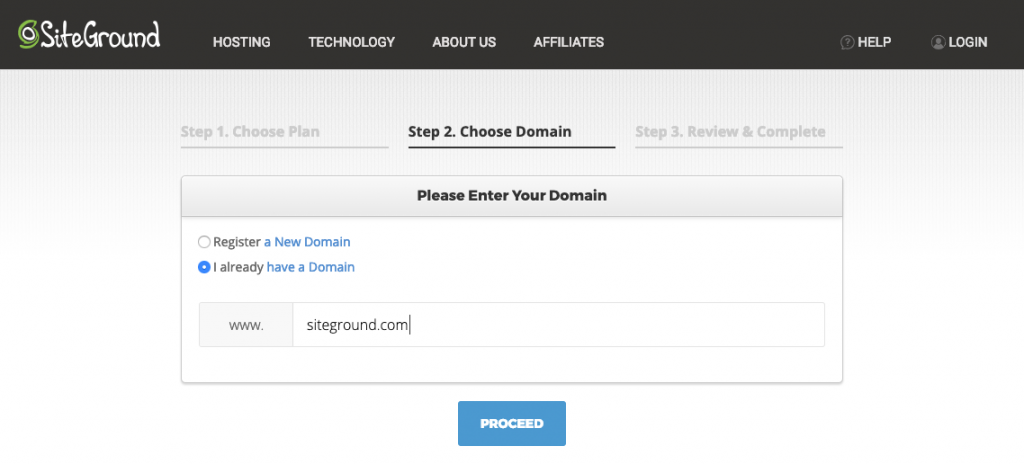 Siteground setup for a new blog