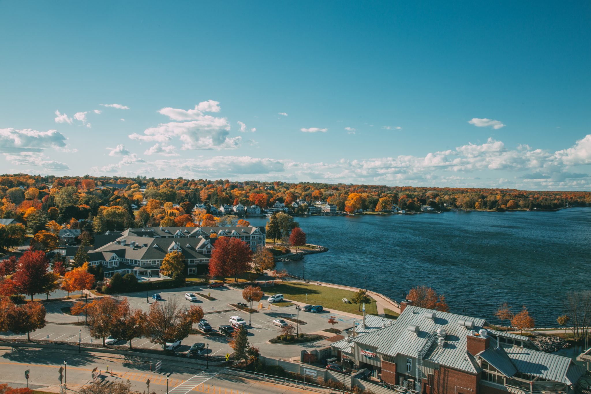 View from new Maritime Lighthouse Tower in Sturgeon Bay. (Not yet open to public.)