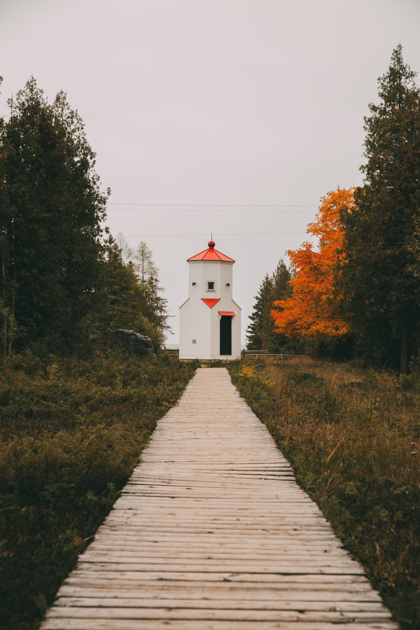 The Ridges Sanctuary lighthouse in Baileys Harbor 