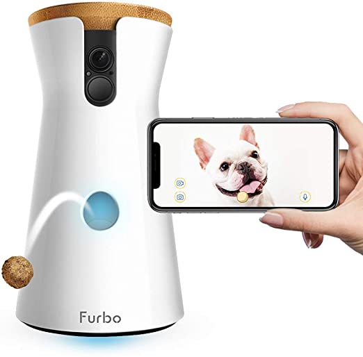 Furbo Dog Camera: Treat Tossing, Full HD Wifi Pet Camera and 2-Way Audio, Designed for Dogs, Compatible with Alexa (As Seen On Ellen)