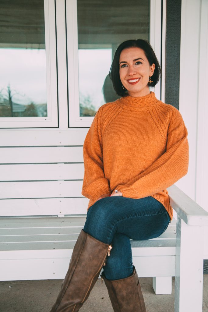 YOUR FAVORITE KNIT SWEATER IN CARROT