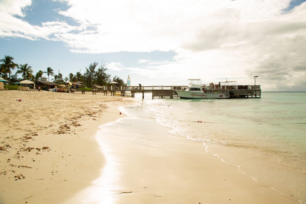 Grace Bay Beach in front of Beaches Turks and Caicos Italian Village