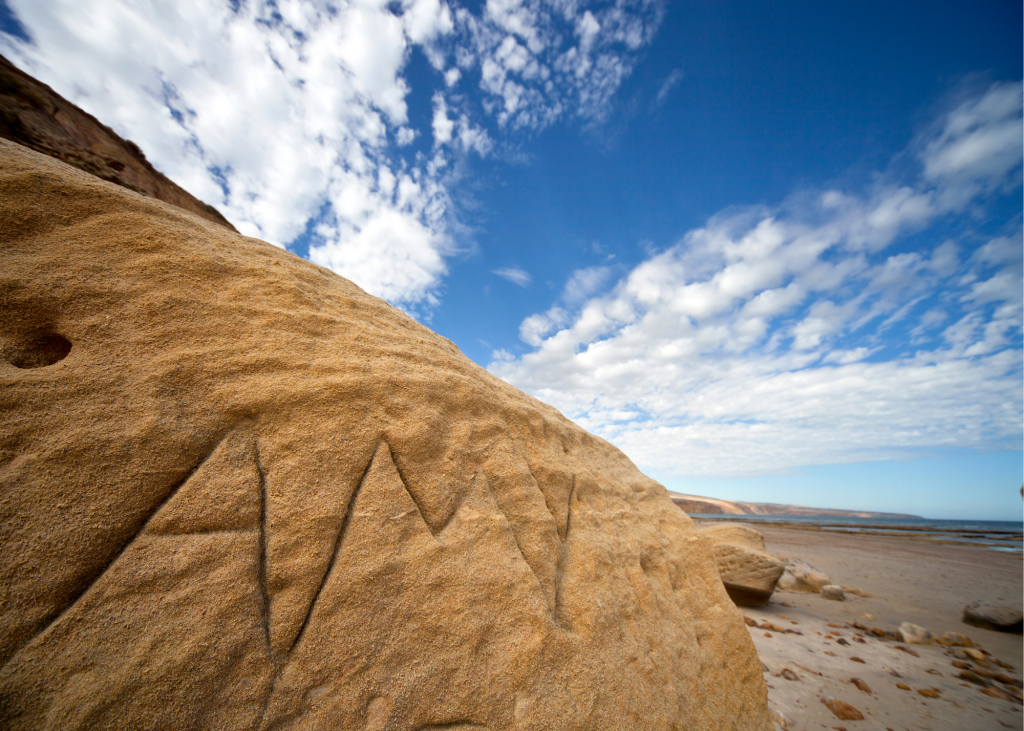 Sapodilla Hill Shipwreck Carvings.