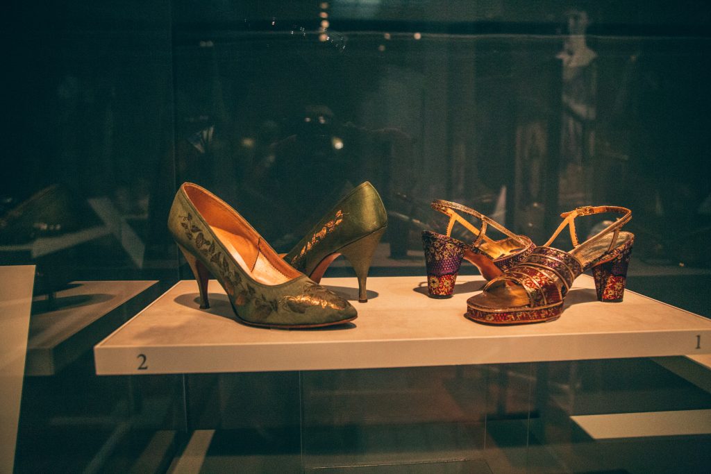 "Walk This Way: Footwear from the Stuart Weitzman Collection of Historic Shoes" exhibit is at the Paine Art Center in Oshkosh, Wisconsin