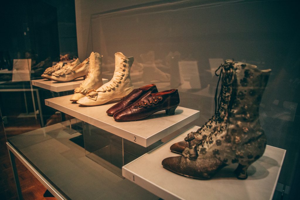 "Walk This Way: Footwear from the Stuart Weitzman Collection of Historic Shoes" exhibit is at the Paine Art Center in Oshkosh, Wisconsin