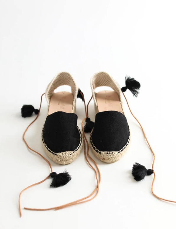 Black Valenciana Espadril