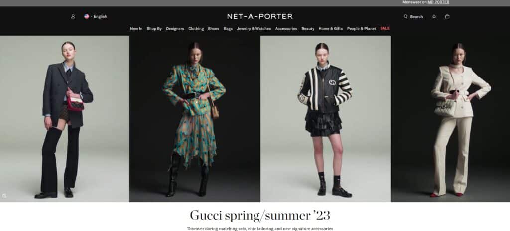 net a porter home page