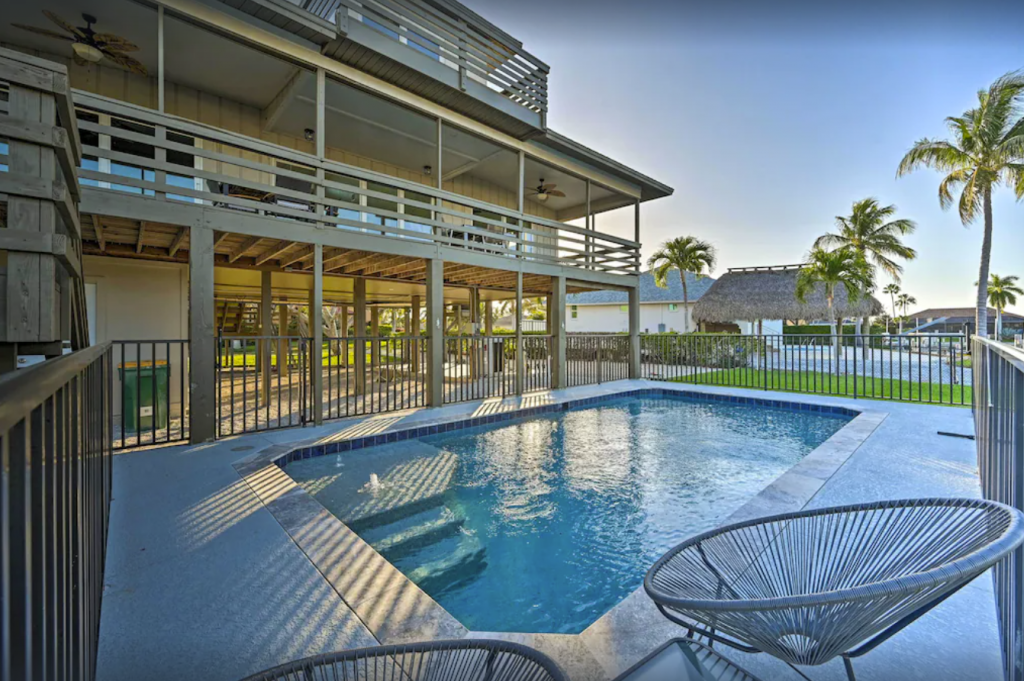 Modern 2-bedroom Island Retreat with Private Pool and Waterfront Views