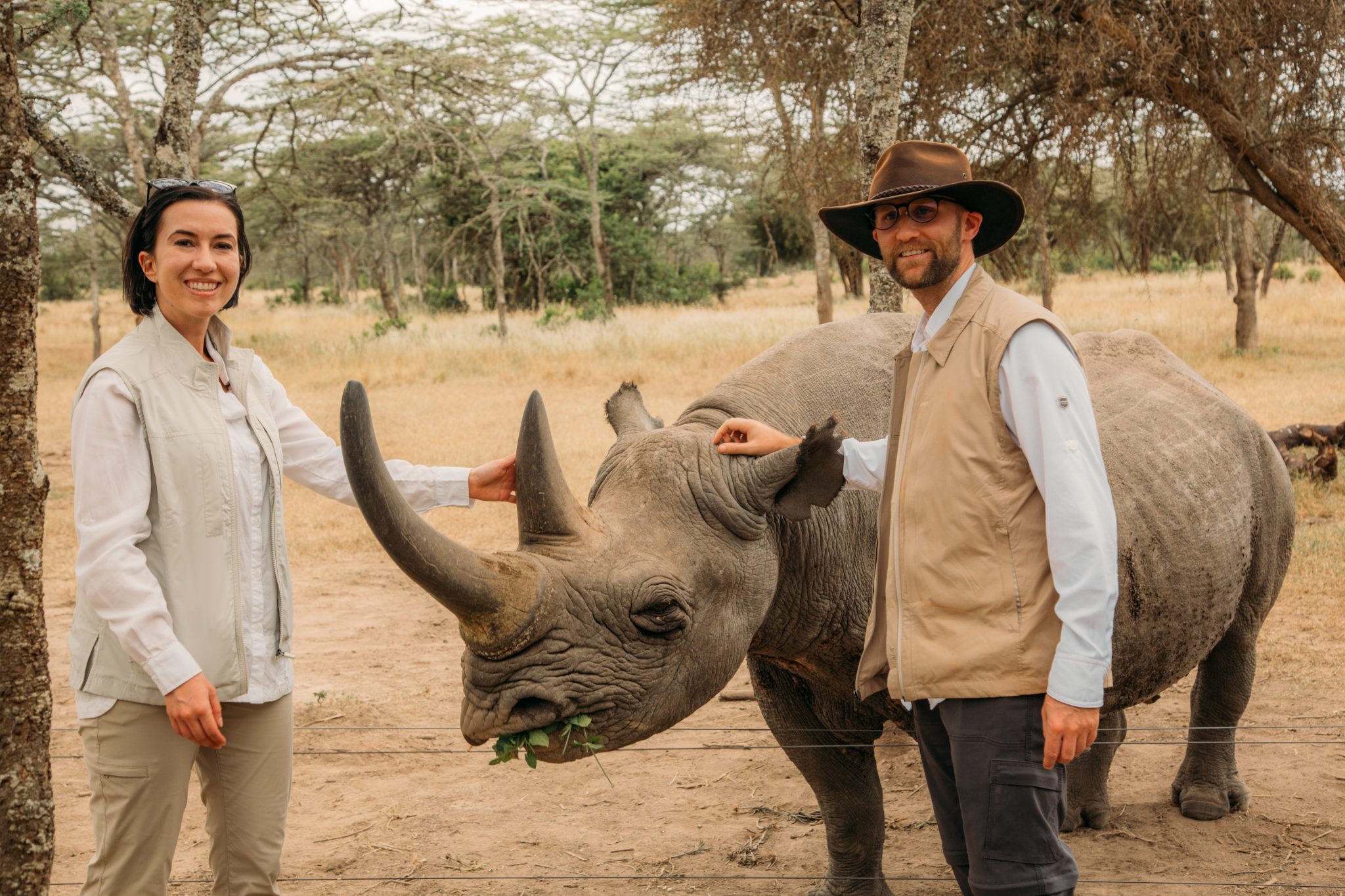 ol pejeta conservancy Baraka rhino who is blind