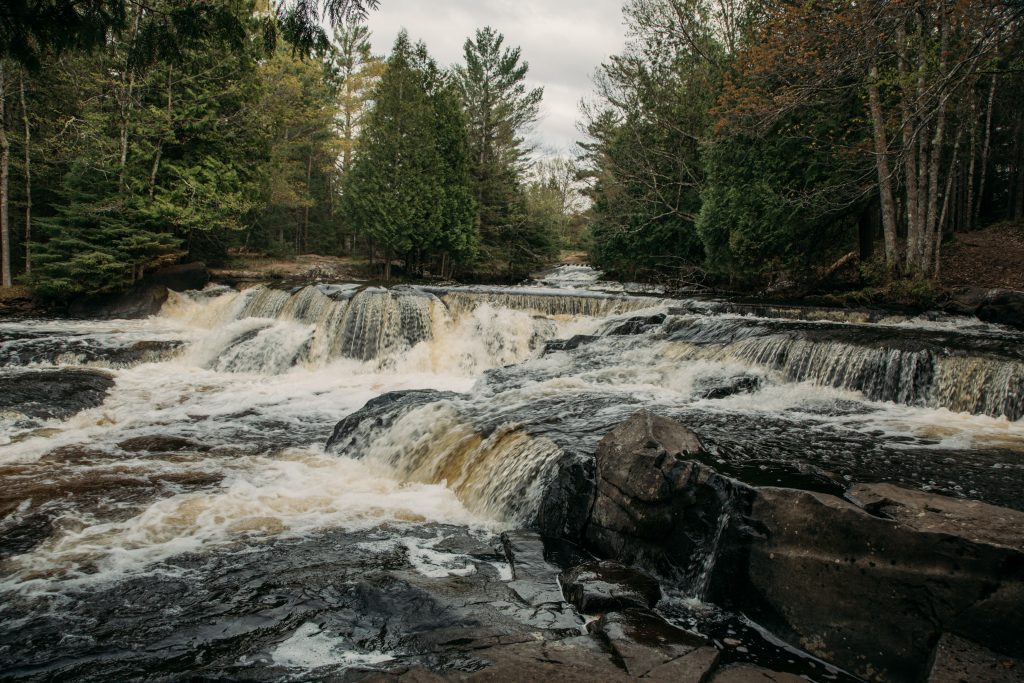 Bond Waterfalls in Michigan.