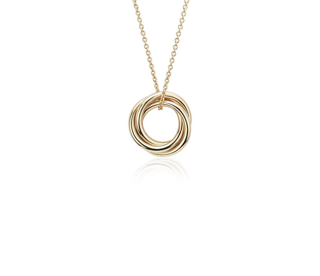 18" Petite Infinity Rings Pendant