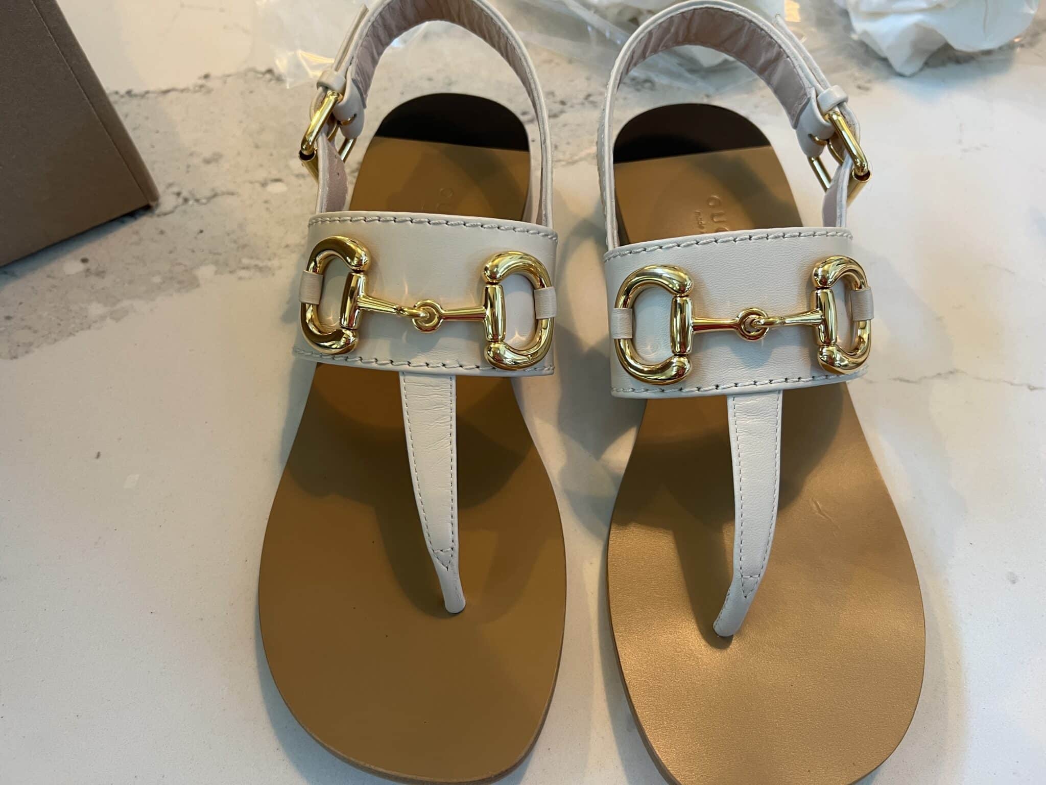 Gucci sandals review of their leather horsebit sandals